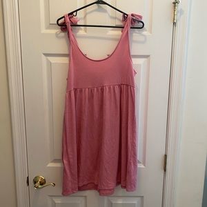 Adjustable bubblegum pink beach cover up. Very girly and flattering!